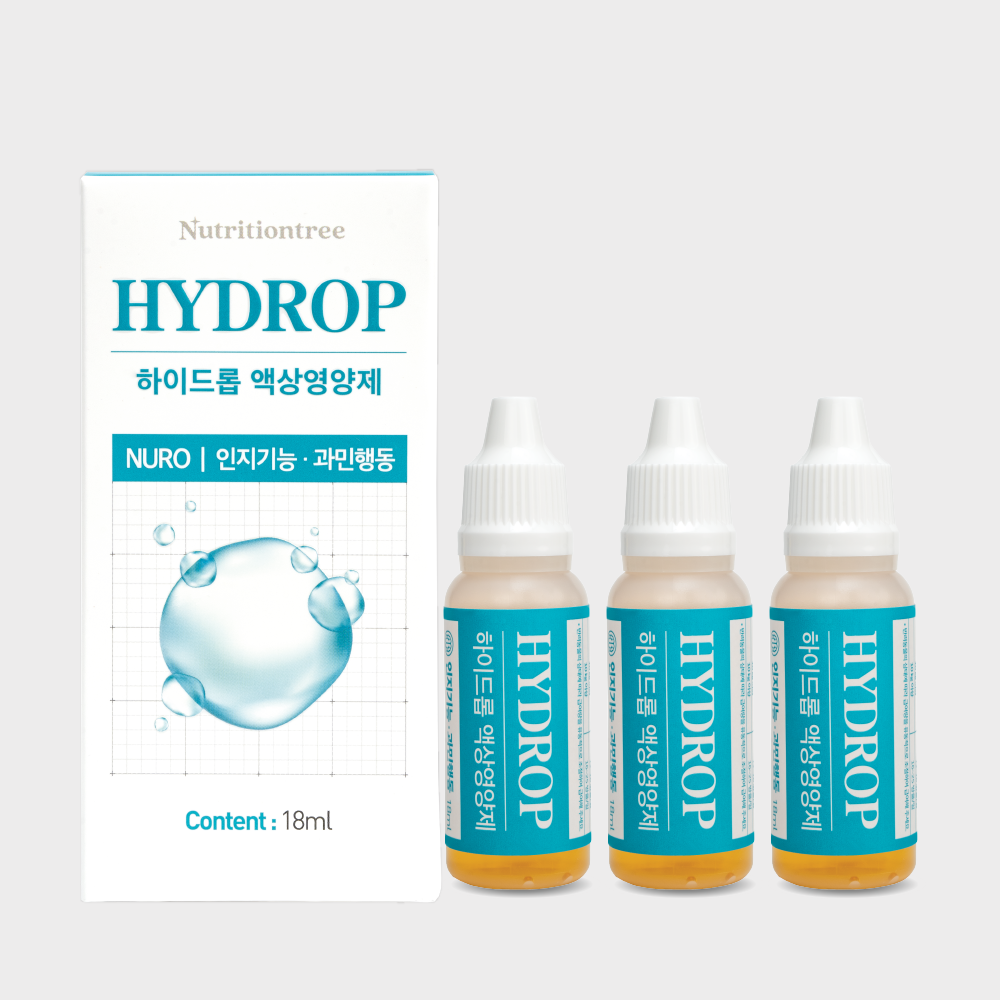 하이드롭 뉴로 고양이 <b>안정제</b> 스트레스 강아지 분리불안 액상 영양제 18ml x 3개