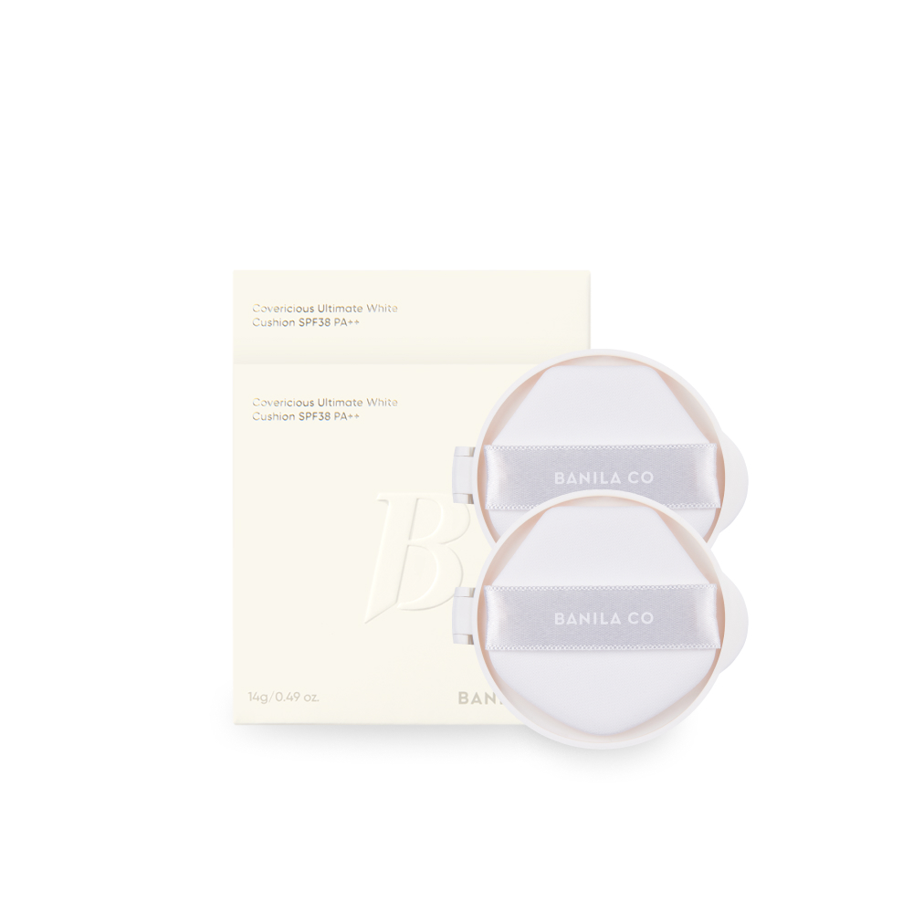 [바닐라코] 비건 커버리셔스 얼티밋 화이트 쿠션 리필 14g (SPF38 PA++) 2개