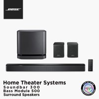 [BOSE] 보스 정품 사운드바 300 + 베이스 모듈 500 + 서라운드 스피커 블랙 세트