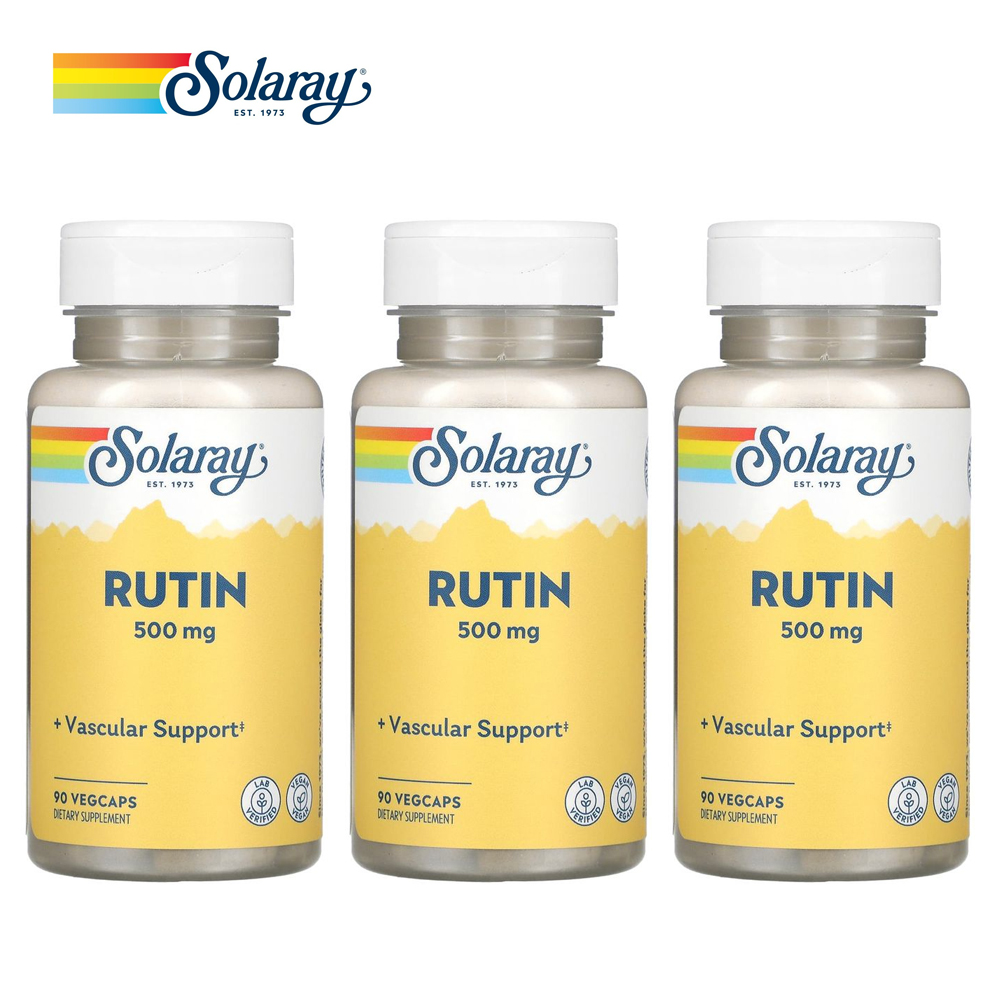솔라레이 Rutin <b>루틴 500mg</b> 90캡슐 3통