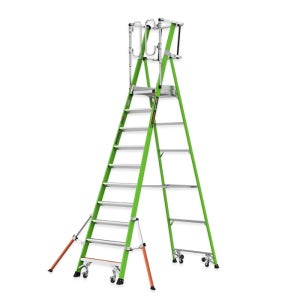 FRP 절연 안전작업대 그린게이지 10단 말비계 사다리