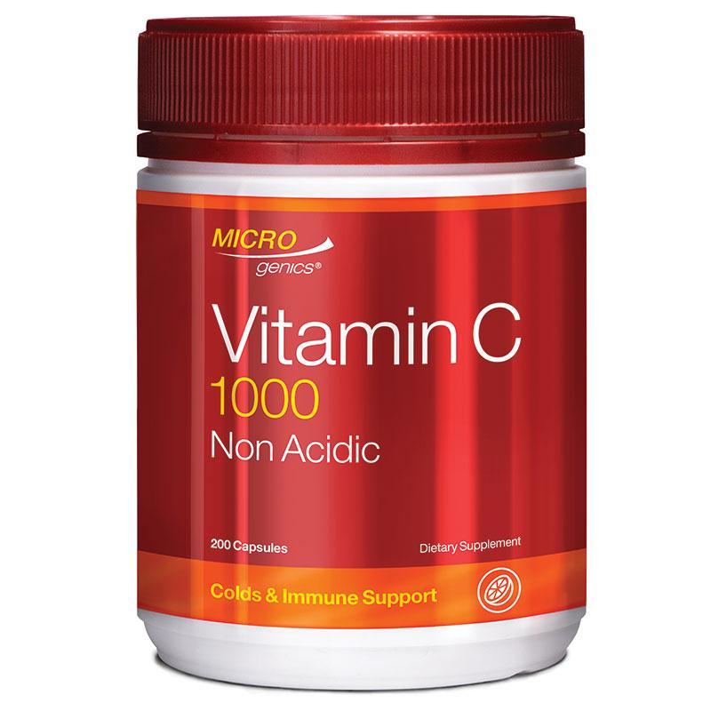 Microgenics Vitamin C <b>마이크로제닉스 비타민 C</b> 1000 논 아씨딕 200캡슐
