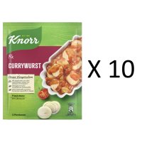 크노르 currywurst 커리부어스트 소스 36g x10