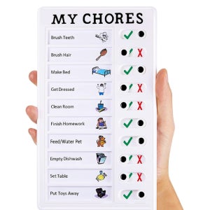 매일 밀어서 체크 투두리스트 메모보드 집안일 영문