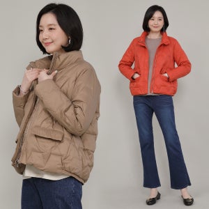 엄마옷 경쾌한 오리털 경량 여성 봄 가을 겨울 숏 패딩 점퍼 J09232