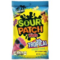 사워 패치 키즈 트로피칼 맛 소프트 앤 츄이 젤리 227g 2팩 Sour Patch Kids Tropical Flavor