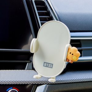 라인프렌즈 BT21 SHOOKY 미니니 차량용 스마트폰 고속 충전 거치대