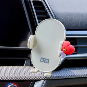 라인프렌즈 BT21 TATA 미니니 차량용 스마트폰 고속 충전 거치대