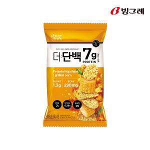 빙그레 더단백 팝칩 군옥수수맛 12개 단백질과자