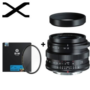 보이그랜더 녹턴 23mm F1.2 ASP 후지 X + B+W Basic 46mm