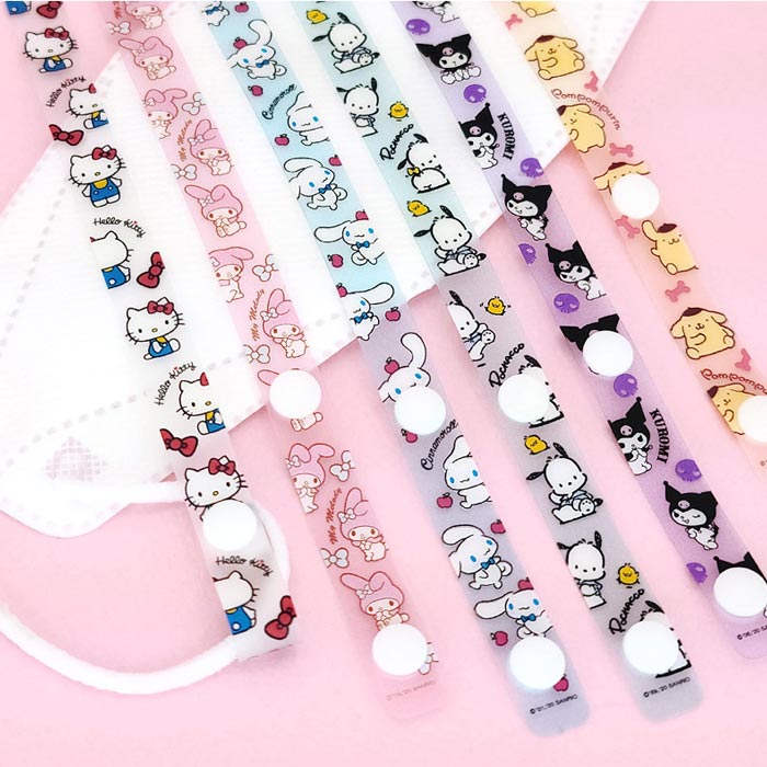 산리오 캐릭터 마스크 스트랩