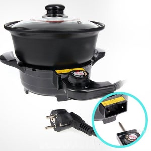 샤브샤브 전기 냄비 분리형 전골냄비 멀티쿠커 23cm