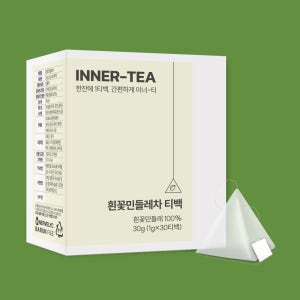 이너블릭 국산 흰꽃 하얀 민들레차 30티백 1박스 삼각티백 효능 생분해필터