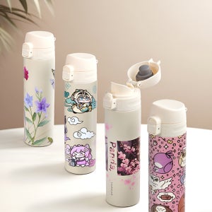 포토 각인 인쇄 주문제작 믿고 쓰는 락앤락 원터치 슬림핏 텀블러 400ml