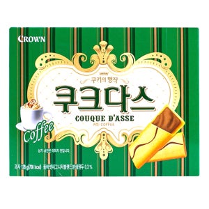 크라운제과 과자 쿠크다스 비엔나커피 128g - C96549
