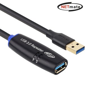 넷메이트 USB3.0 연장 리피터 30m 고급형 연장케이블 CBL-302-30P