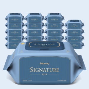 베베숲 아기물티슈 시그니처 블루 캡형 70매, 20개
