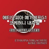 [스페셜티]에티오피아 예가체프 G1 코케 허니 내추럴 500g