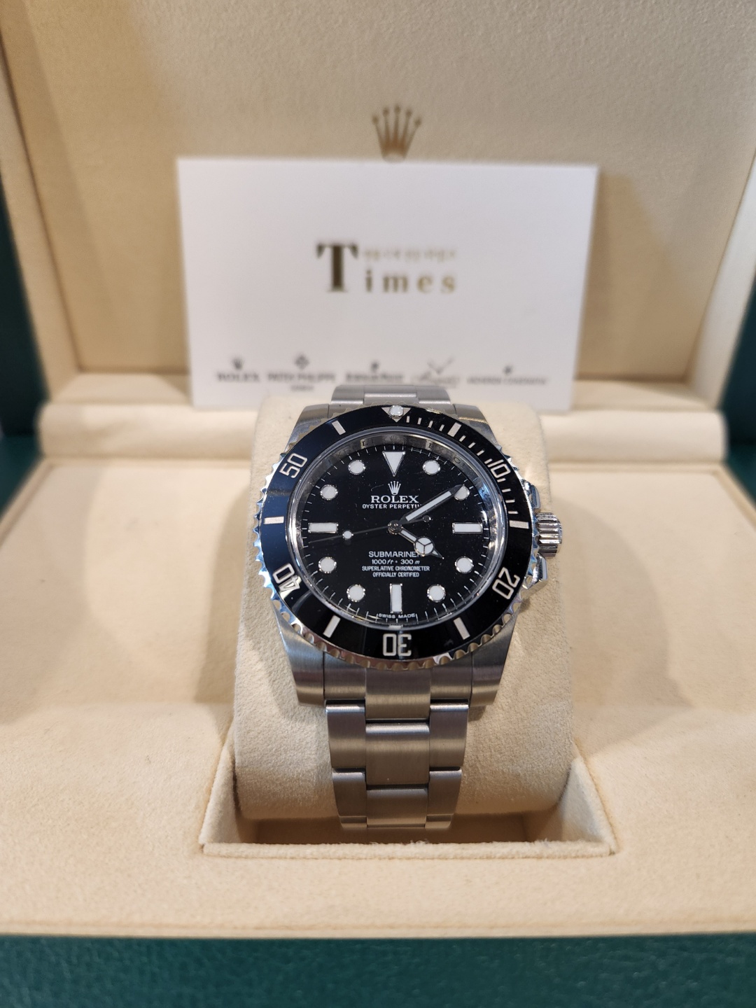 ROLEX 롤렉스 서브마리너 논데이트 검정