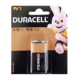 듀라셀 9V 알카라인 건전지 (카드형)