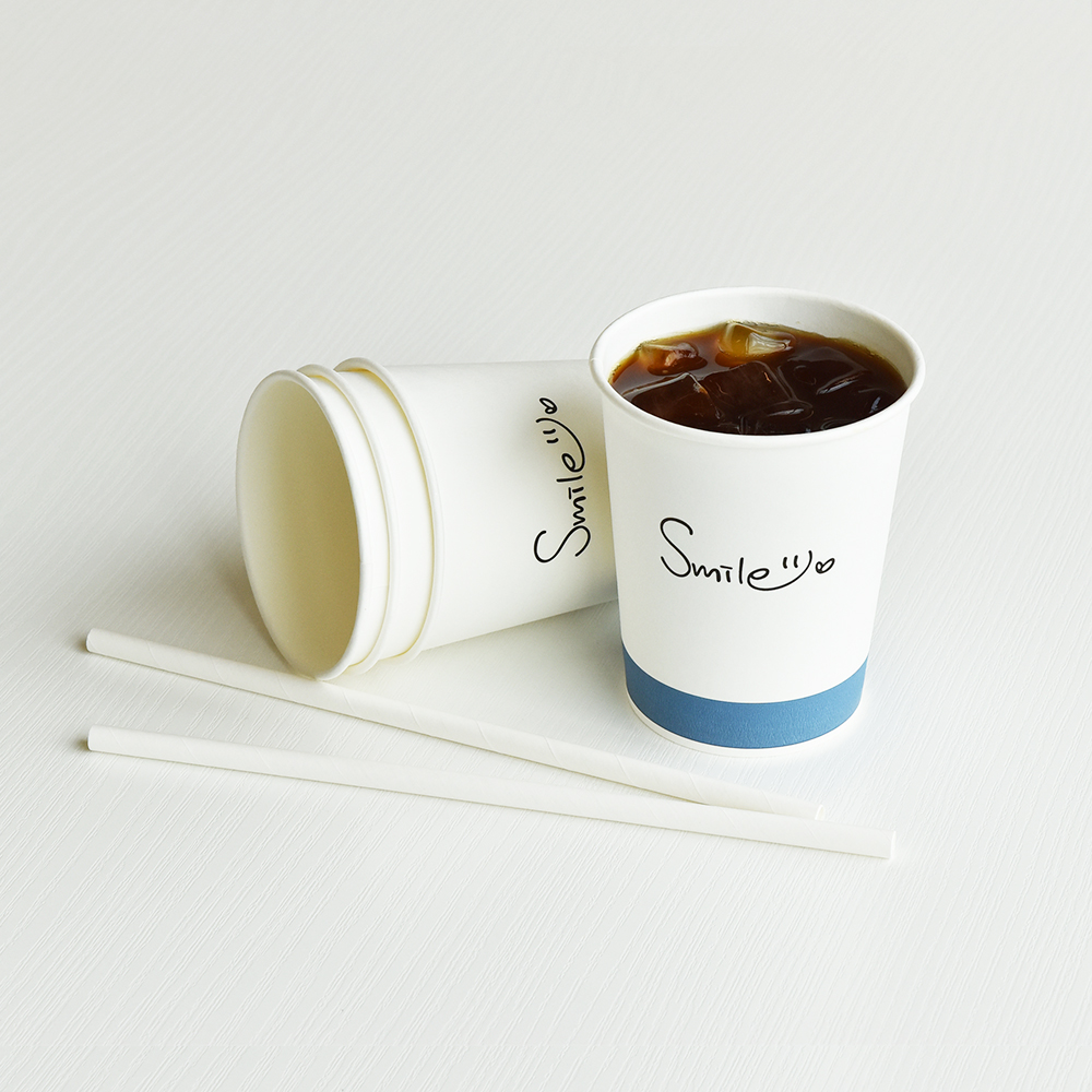 10(약300ml) 스마일 종이컵1000개 사무실 업소용 테이크아웃컵