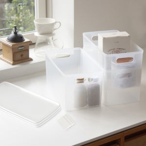 아이홈리빙 지니 팬트리 리빙박스 정리함 2호 깔끔셋트