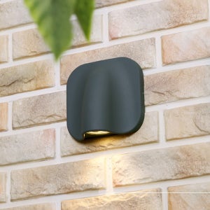 쵸크 외부 벽등 야외조명 실외벽등 (LED 5W 일체 방수형 다크그레이)