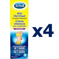 숄 Scholl 굳은살 크림 풋케어 인텐시브 풋크림 75ml x 4개