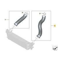 BMW 터보인터쿨러 호스 G11 G12 730D 730LD 운전석 11618571025