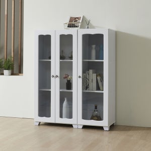 홈스빌 벨라 600 400 장식장 유리 3단 진열장 수납장 인테리어 틈새 (2colors)