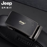 JEEP 지프 남자 벨트 남성 두층 소가죽 자동 버클 비즈니스 캐주얼 정장 청소년 허리띠