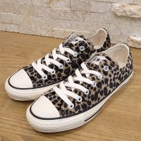 컨버스 올스타 레오파드 퍼 베이지 로우 하이 CONVERSE ALL STAR LEOPARDFUR OX HI