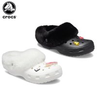 crocs 크록스 클래식 맘모스 참 보아 퍼 방한 슬리퍼 털 실내화