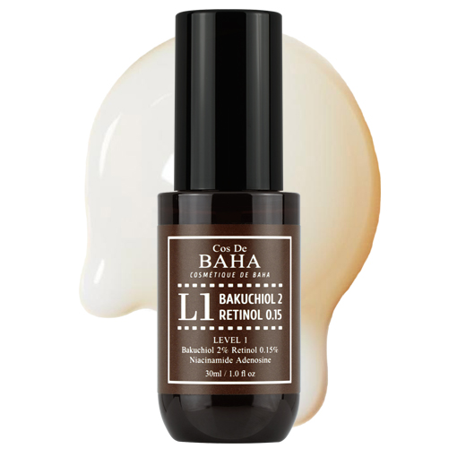 코스드바하 L1 순수 레티놀 0.15% 바쿠치올 2% 비타민A 앰플 세럼 30ml