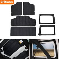 지프 랭글러 jk 지붕 및 후면 창 하드탑 단열 heat insulation cotton pad hardtop headliner