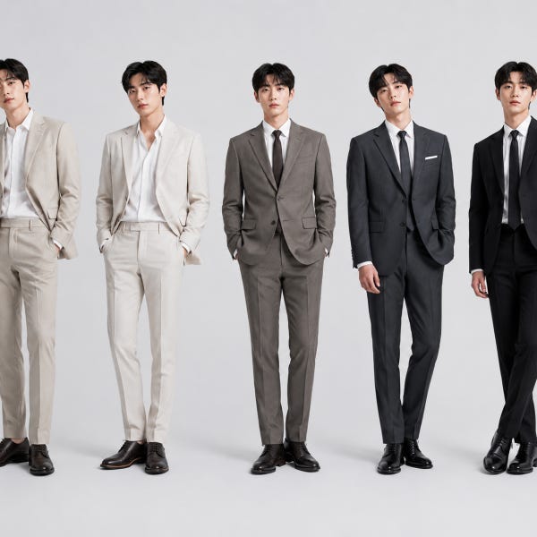 STCO 남자정장 봄/여름사계절 캐주얼 검은색3피스 스판20 30 40대남성 빅사이즈120