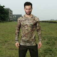 자외선차단긴팔 여성 기능성 긴팔 남자 등산복 상의 New Camouflage Mesh E