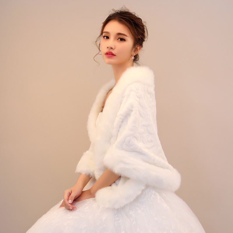 모피 신부 목도리는 결혼 여성의 어깨11891040N4904238889