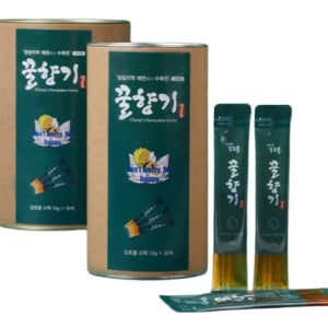 건강에 좋은 정순조 감로꿀 국산 100% 제천 토종 프리미엄 벌꿀 정순조 천연감로꿀스틱 10g x 60포
