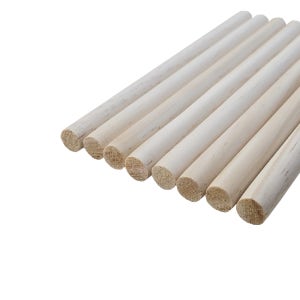 목봉 10mm(10T)x100mm 재단 나무 우드 환봉 짧은봉 공예재료