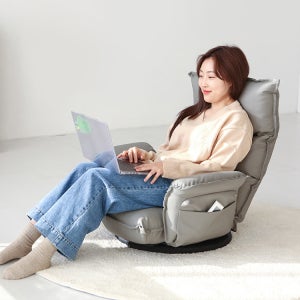 마켓비 앰보 1인 좌식소파 회전팔걸이형 낮은쇼파 리클라이닝 6단계 헤드레스트