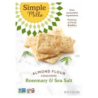 Simple Mills Almond Flour Crackers Rosemary Sea Salt 4.25 oz 120 g