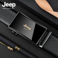 JEEP 지프 남성 벨트 소가죽 자동버클 비즈니스 정장 캐주얼 미러링 벨트 청소년 허리띠