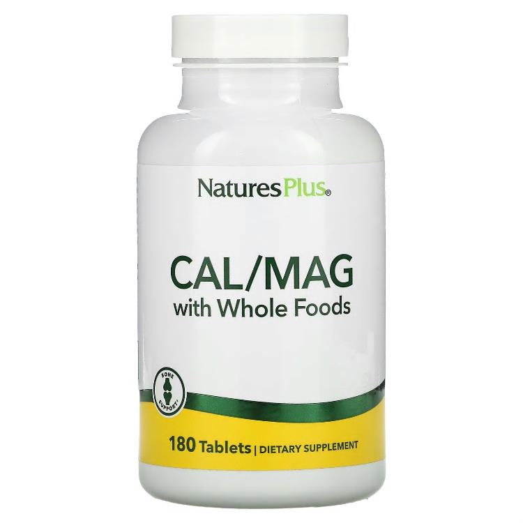 NaturesPlus <b>CalMag</b> with Whole Foods 180 Tablets