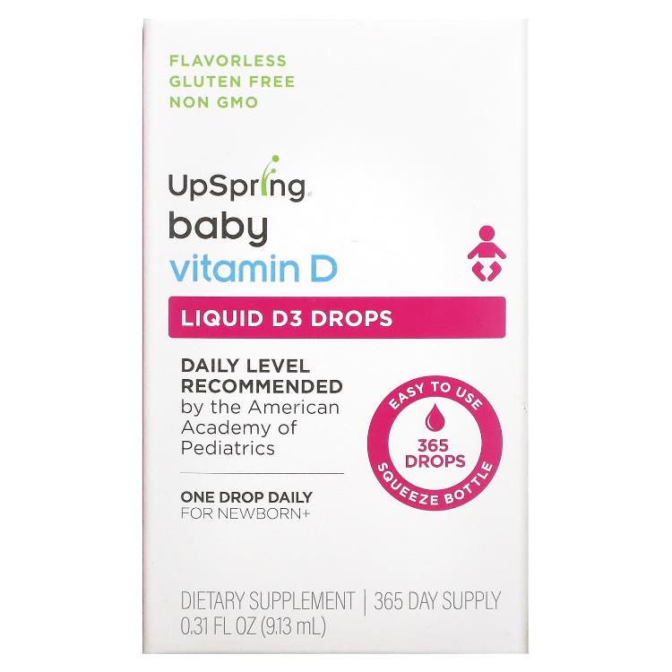 <b>UpSpring</b> Baby <b>Vitamin D</b> Liquid D3 Drops 0.31 fl oz 9.13 ml