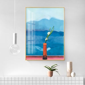 인테리어 데이비드 호크니 후지산 꽃 그림 거실 서재 침실 식당 현관 복도 예술 액자