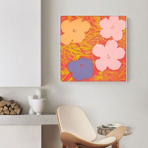 인테리어 앤디 워홀 꽃 그림 팝 아트 벽걸이 현관 찬장 스튜디오 심플 액자