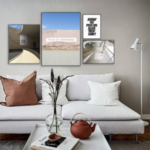 인테리어 모던 미니멀 현실적인 풍경 그림 거실 식당 현관 벽걸이 소파 배경 벽 침실 액자
