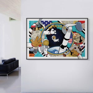 인테리어 일러스트 레이터 고양이 마우스 만화 그림 거실 침실 서재 벽걸이 스튜디오 액자