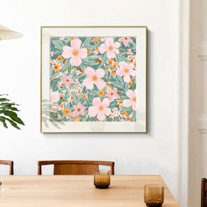 인테리어 북유럽 주방 그림 레트로 프렌치 꽃 침실 머리맡 심플 예술 거실 데스크탑 액자